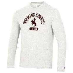 Wyoming Cowboys Triblend L/S Tee – Pebblestone