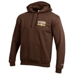 Wyoming Cowboys Powerblend Hoodie – Brown