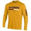 UA Wyoming Cowboys Performance L/S Tee – Gold