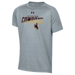 UA Wyoming Cowboys Youth Tech S/S Shirt – True Grey