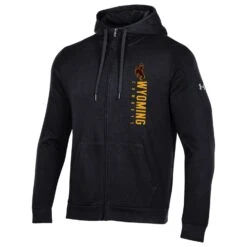 UA Wyoming Cowboys All Day Full Zip Hood – Black