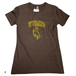Wyoming Cowboys Women’s Outline S/S Tee – Expresso