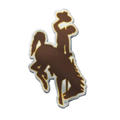Wyoming Cowboys Bucking Horse Auto Emblem