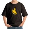 Wyoming Cowboys Youth Oversized Bucking Horse Tee – Brown