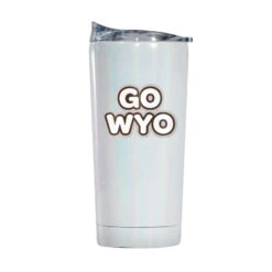 Wyoming Cowboys 20oz Bubble Tumbler – Iridescent White
