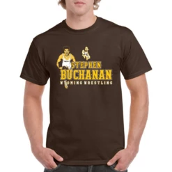 Wyoming Cowboys Stephen Buchanan S/S Tee – Brown